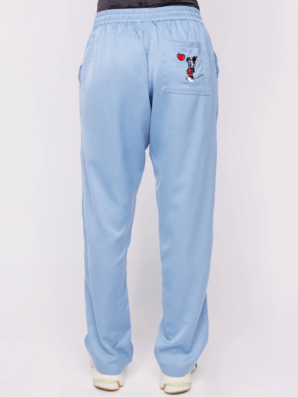NWOT Disney Mickey Mouse Satin Embroidered Pants by Samii Ryan